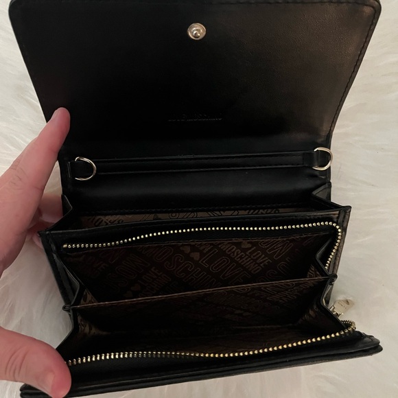 NWOT Love Moschino Pink Quilt Pattern Wallet - Picture 2 of 2